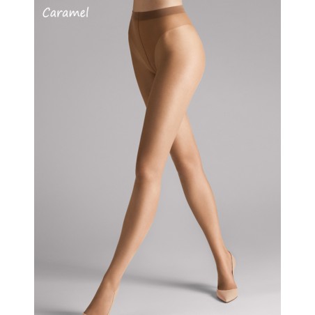 Collant LUXE 9 Caramel - WOLFORD