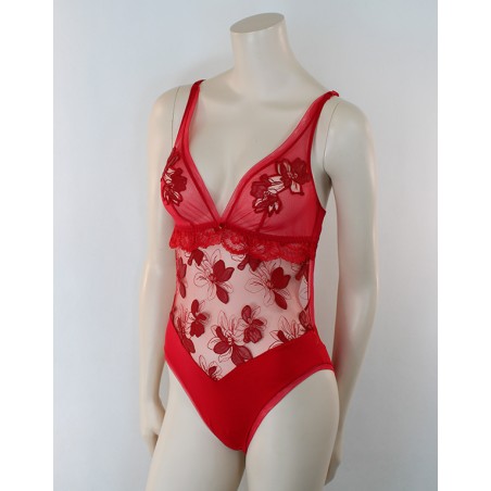 Body lingerie rouge Glamour Couture de Lise Charmel