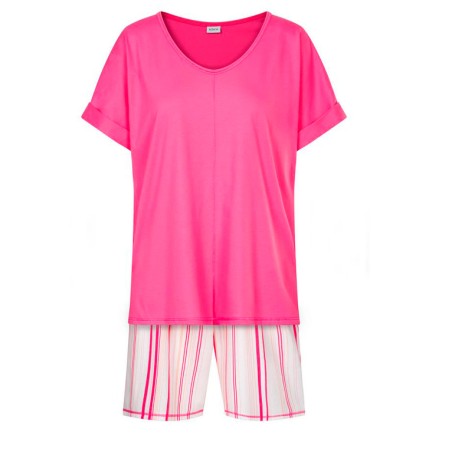 Pyjashort M/C Pink Stripe - ROSCH