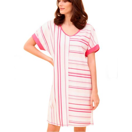 Chemise de nuit Stripes Pink - ROSCH