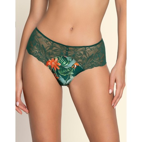 Shorty soie et dentelle TROPIQUE EN FLEURS de Lise Charmel