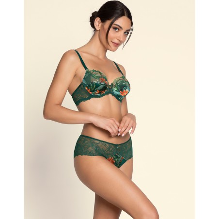 Shorty soie et dentelle TROPIQUE EN FLEURS de Lise Charmel