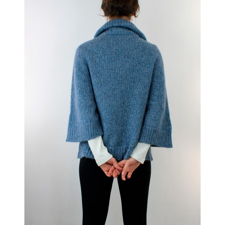 Gilet zippé en ALPAGA et Laine - Carta Zucch d'Oscalito