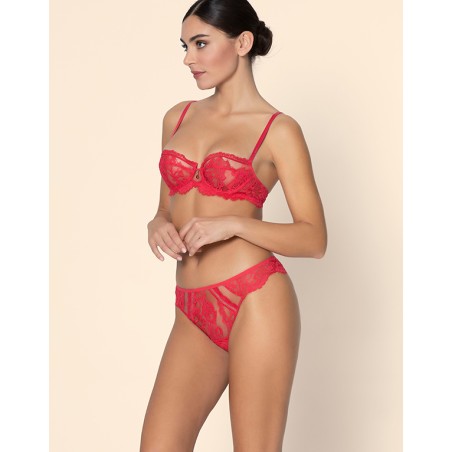 Ensemble Corbeille Desirs de Venise Rouge Grenat