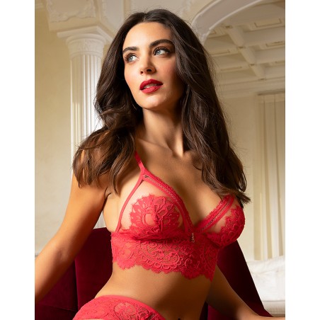 Ensemble brassière Desirs de Venise Rouge Grenat