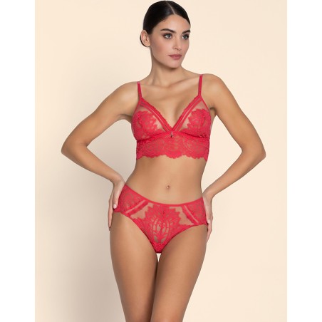 Ensemble brassière Desirs de Venise Rouge Grenat
