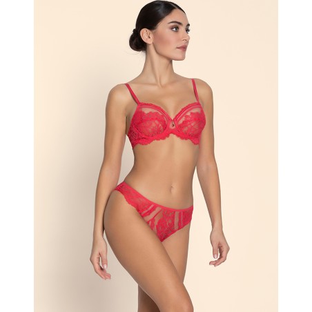 Ensemble Sg Bonnets entiers Desirs de Venise Rouge Grenat
