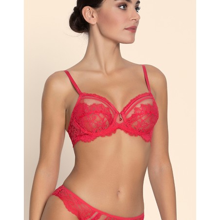 Ensemble Sg Bonnets entiers Desirs de Venise Rouge Grenat