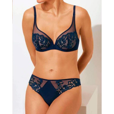 Ensemble Sg foulard SAGA Bleu saphir de Simone Pérèle