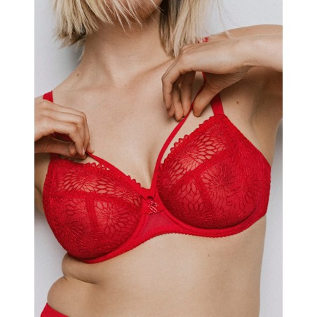 Ensemble lingerie Grand Maintien SOPHORA Rouge de Prima Donna