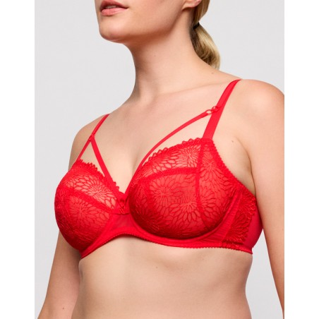 Ensemble lingerie Grand Maintien SOPHORA Rouge de Prima Donna