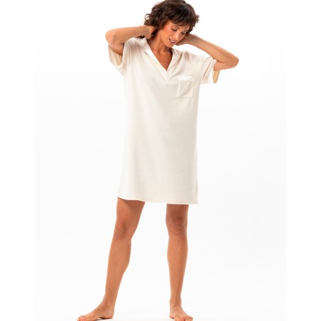ROBE de plage coton vanille de Le Chat