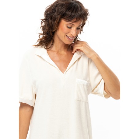 ROBE de plage coton vanille de Le Chat