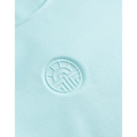 Chemise de nuit coton M/C Bleu Lagune - Louis Féraud