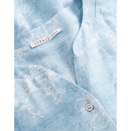 Pyjama M/C Bleu denim - Louis Féraud